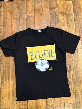 Men’s small Ted Lasso 'Believe' Black Graphic Tee